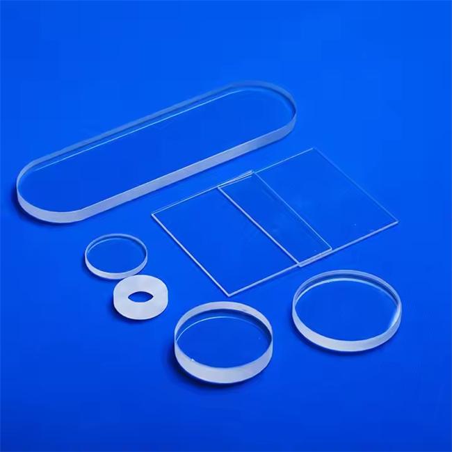 Transparent cut slotted quartz glass plate manufacturer