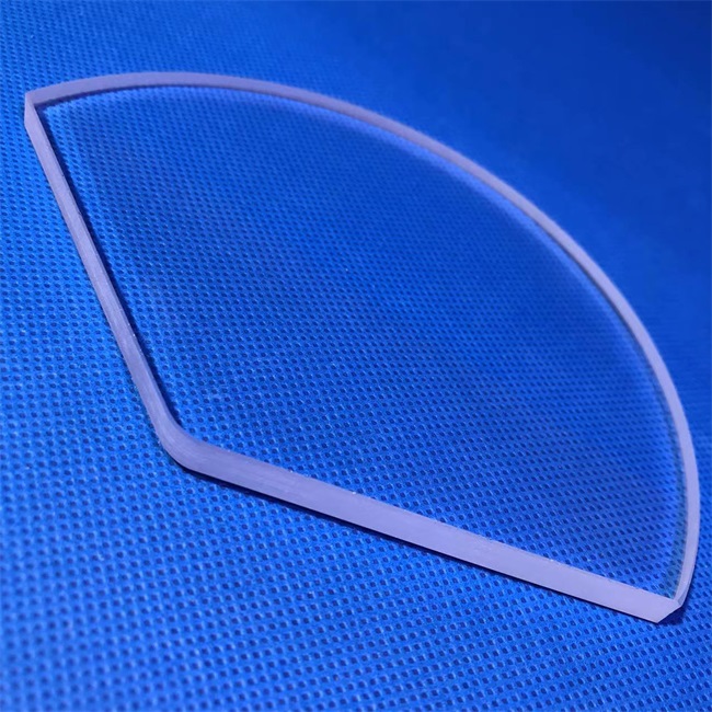 High Transparency Sector Quartz Glass Plate