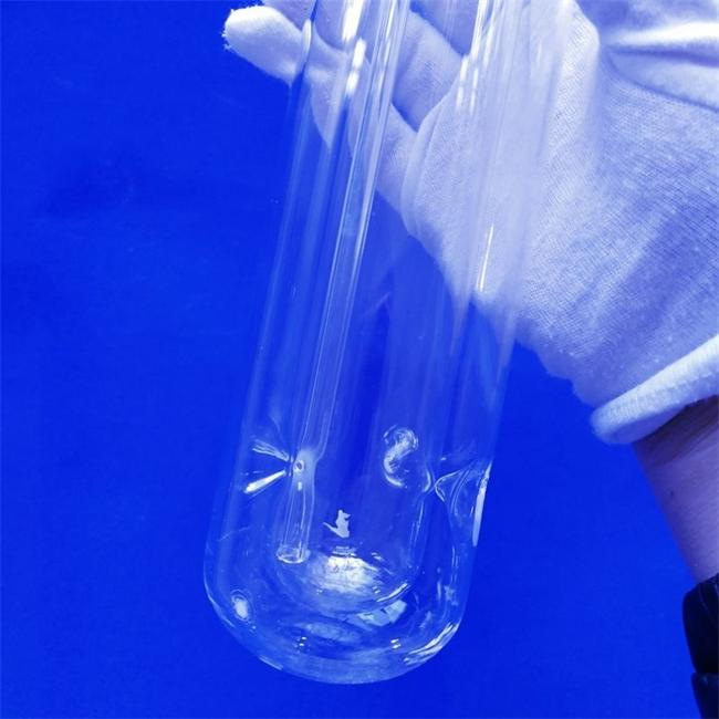 Transparent chemical reaction quartz distillation bottle supplier