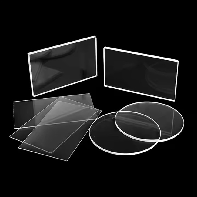 Diameter 10-800mm Circular Rectangular UV Quartz Plate