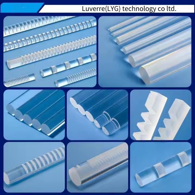 Diverses formes de tiges de quartz