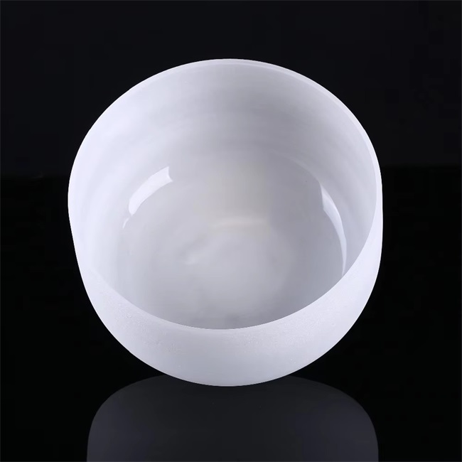 Crucibles de quartz de haute pureté opaque à fond plat