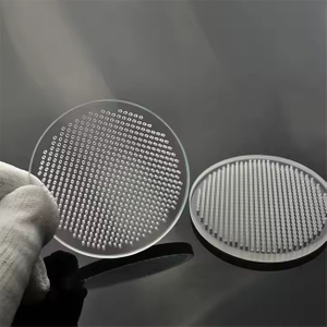 Plaque de verre de quartz transparent 0,2 mm