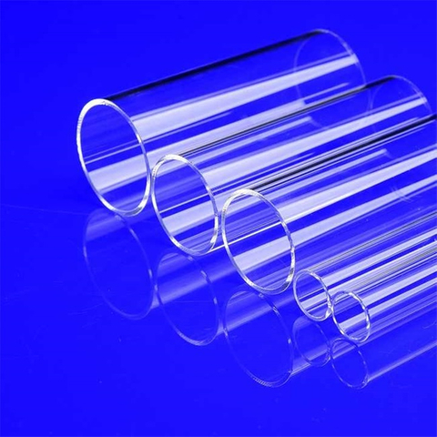 Tube en verre de quartz réacteur chimique de 5 à 50 mm
