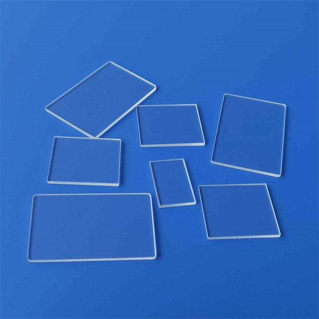 Transparent Square Quartz Sheet with Diameter of 50-70mm