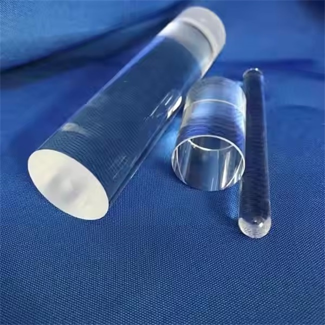 Polished transparent fused silica glass-1