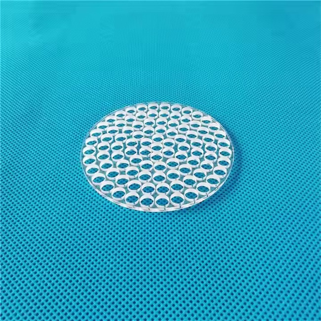 Experimental instrument Perforated quartz glass-2