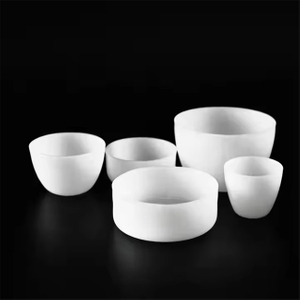 1200 ℃ High Temperature Resistant Milky White Laboratory Quartz Crucible
