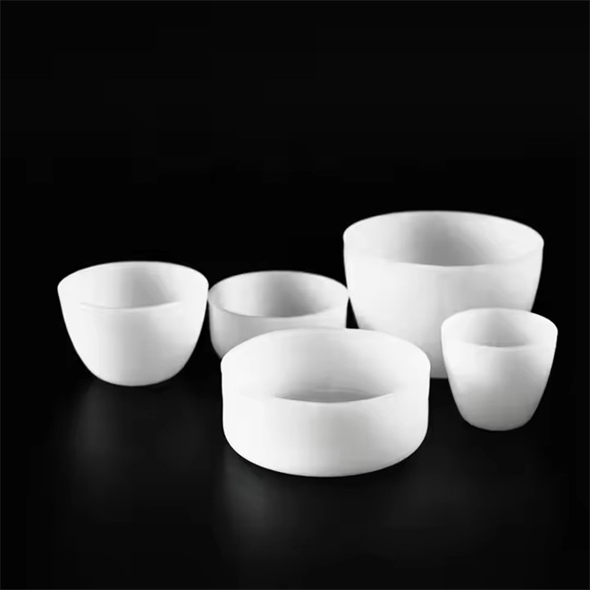 1200 ℃ High Temperature Resistant Milky White Laboratory Quartz Crucible