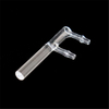 Laboratory Transparent Quartz Tee Connecting Parts