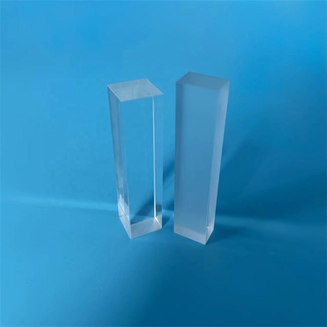 40 à 600 mm de blocs de silice fusionnés irréguliers transparents transparents