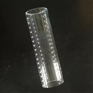 Highly Transparent Quartz Glass Perforated Tube