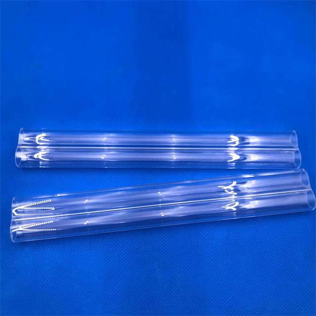 1-100mm diameter double hole quartz tube wholesaler