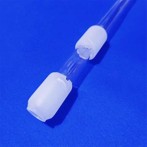 Frosted Transparent Quartz Glass Tube