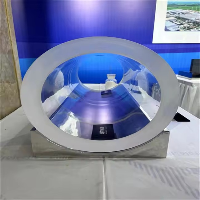 Tube de quartz transparent résistant à la chaleur de grand diamètre