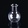 Bouteille de distillation en quartz transparent à fond