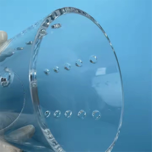 Tube de quartz percé sur mesure personnalisé