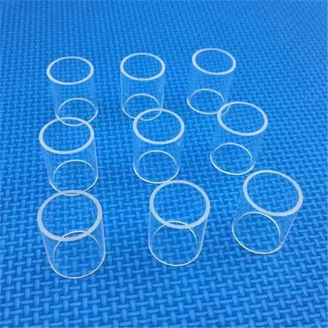 Fabricant de tube cylindrique en verre de quartz avec extrémités ouvertes
