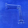 Tube en verre de quartz de laboratoire courbe transparent