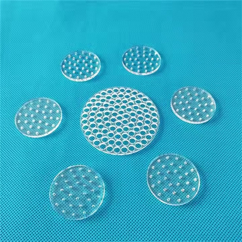 Experimental Instrument Perforated Quartz Glass