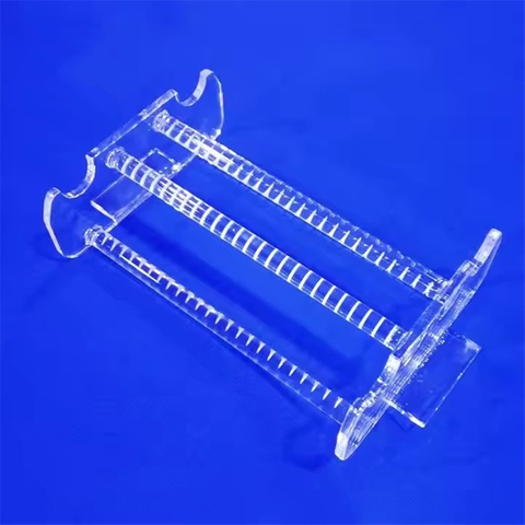High Precision Transparent Photovoltaic Semiconductor Quartz Boat