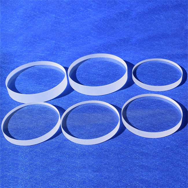 Laboratory round quartz glass windows