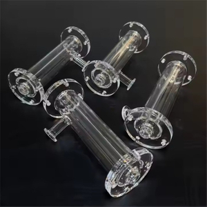 High-temperature Resistant Transparent Flange Quartz Tube