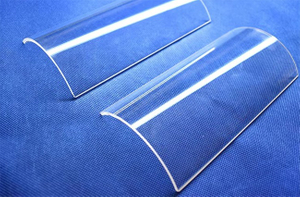 Tile de quartz semi-circulaire transparent 500 mm