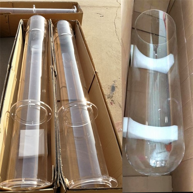 Transparent large diameter quartz furnace tube supplier