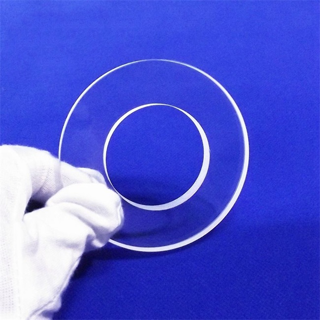 Wear-resistant transparent quartz ring factory
