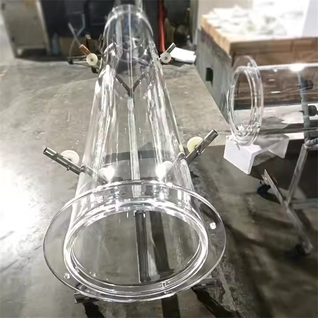 Polishing large-sized quartz glass tube factory