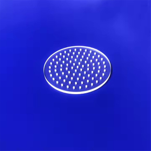 Cnc Machining Quartz Glass Slotted Plate