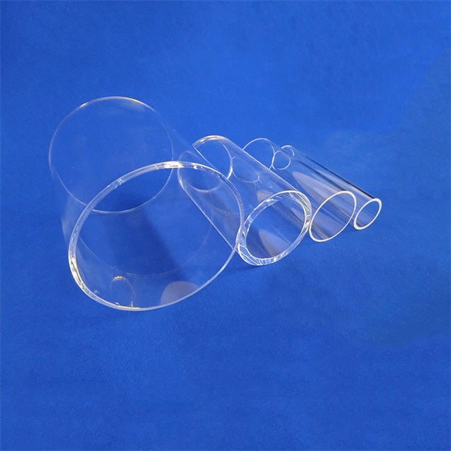 Tubos de vidro de sílica fundidos para instrumentos analíticos de laboratório