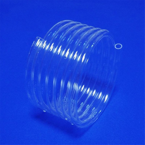200mm Transparent Quartz Spiral Tube
