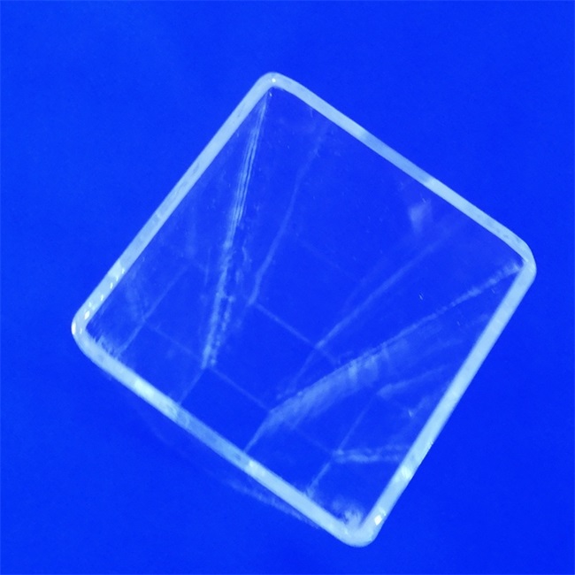 Fused Square Quartz Glass Tube