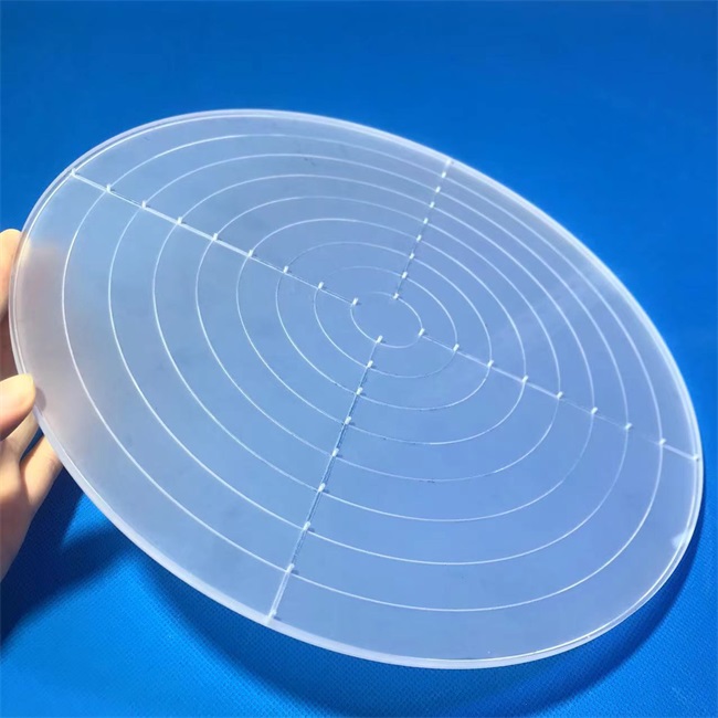 Frosted Quartz Glass Plate -1