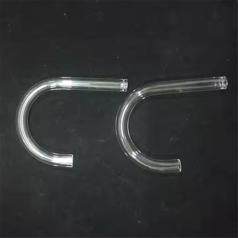 Diameter 40-600mm Transparent Quartz Bent Tube