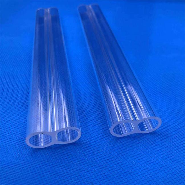 1-100mm diameter double hole quartz tube factory