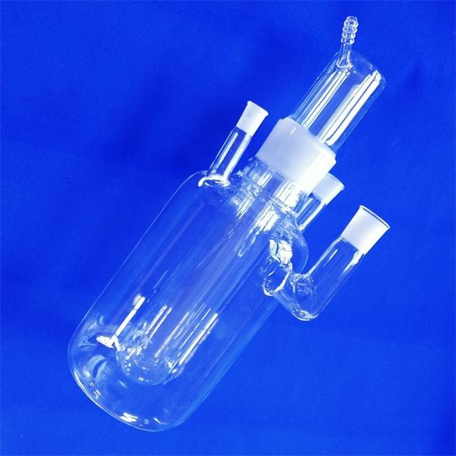 Transparent chemical reaction quartz distillation bottle seller