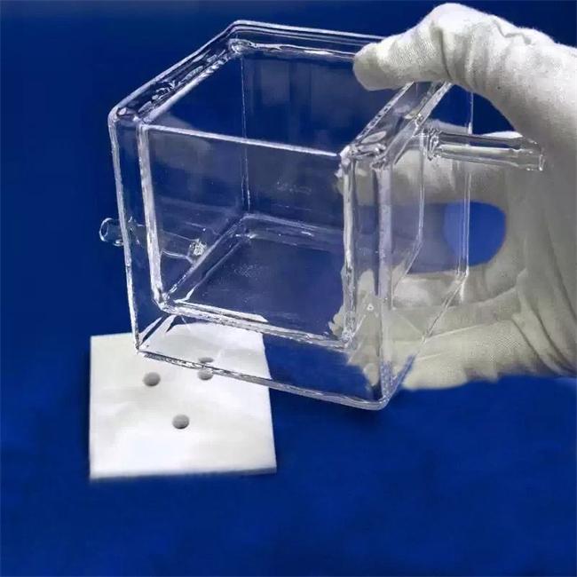 Transparent multi mouth quartz reaction tank seller