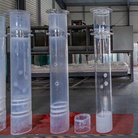 Tube de quartz de grande taille résistant à haute température