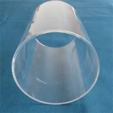 Tube en verre de quartz de grand diamètre UVC transparent