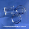 Crucible en quartz translucide de haute pureté personnalisé