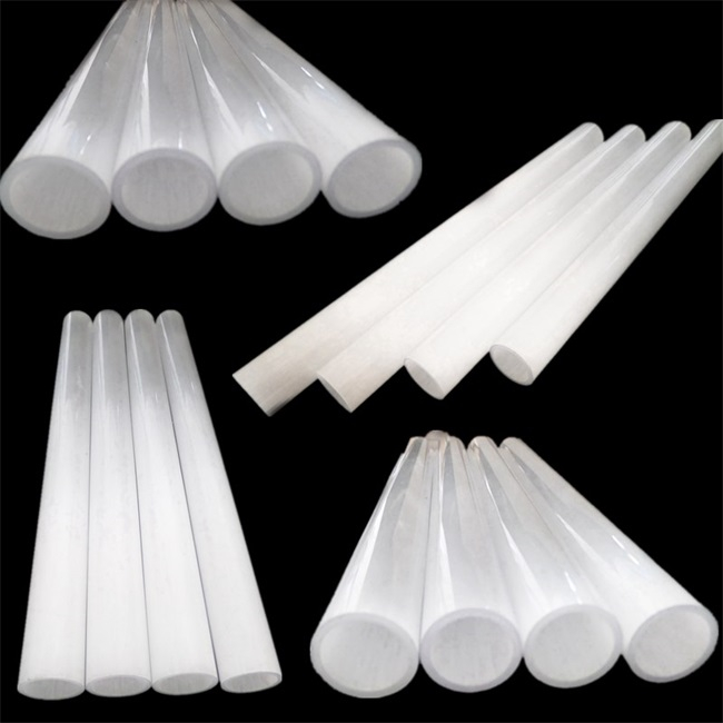 Tube de quartz opaque isolé à haute température
