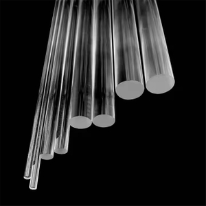 Diamètre extérieur 5-600 mm tige de quartz optique transparente