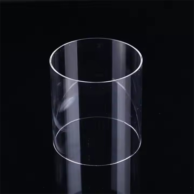 Diamètre 200-600 mm Tube de quartz à bride transparent