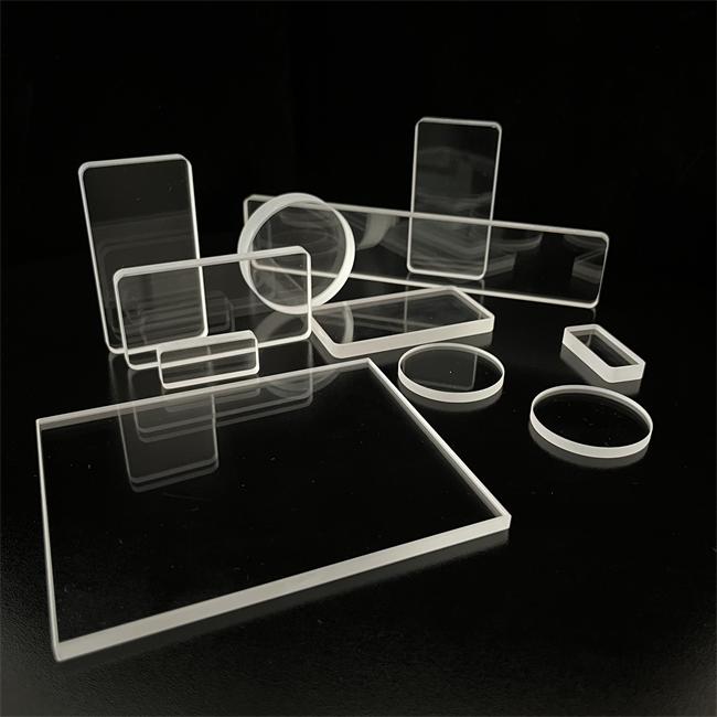 Round square high transparency transparent UV quartz plate supplier
