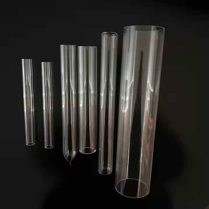 High temperature resistant large-diameter thick wall heating furnace quartz sleeve