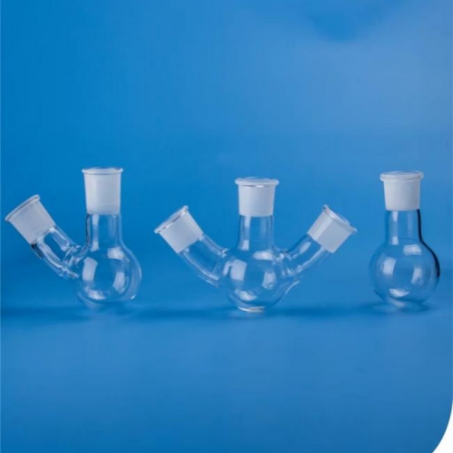 125-3000ml quartz three mouth reaction boiling bottle manufacturer