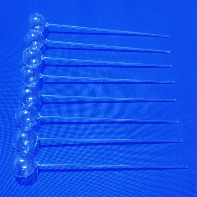 High transmittance quartz ball for lab test